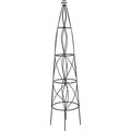 Greengrass 51 in. Cone Obelisk Black Rust Resistant GR932746